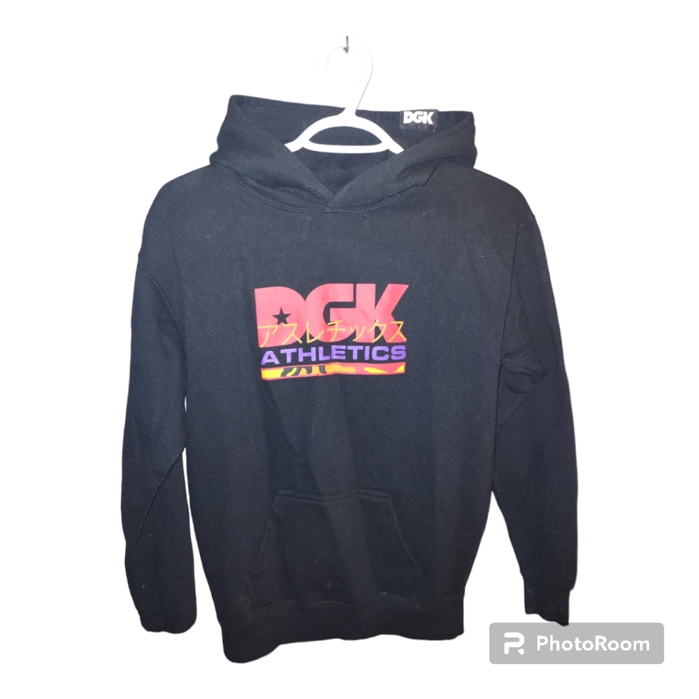 DGK youths Large black hoodie 80% cotton 20% polyester